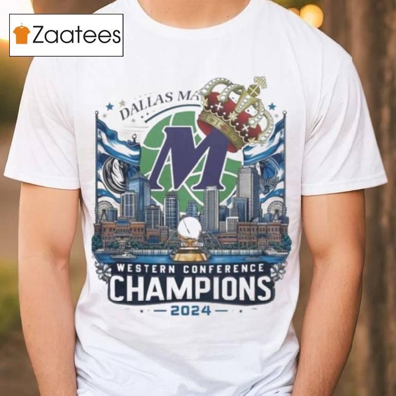 2024 Dallas Mavericks 2024 Western Conference Champions The Crown T Shirt