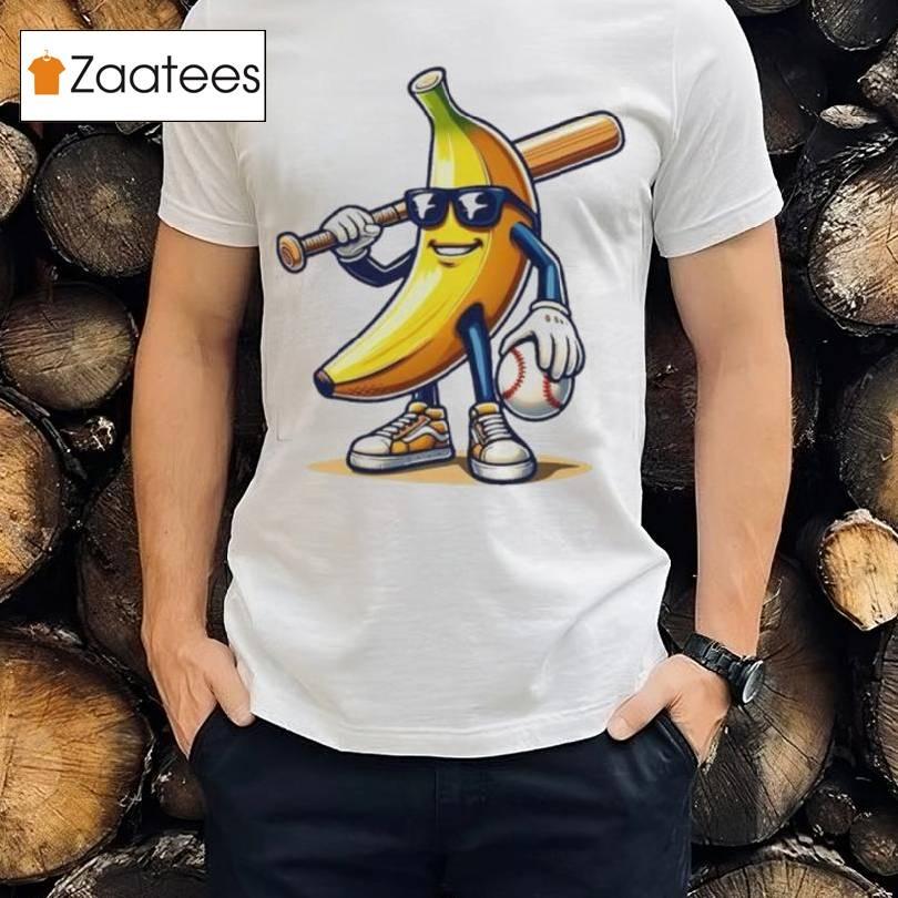 Banana Baseball Lover Cool Game Shirt