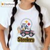 Bluey Fun In The Car With Pittsburgh Slers Football Shirt