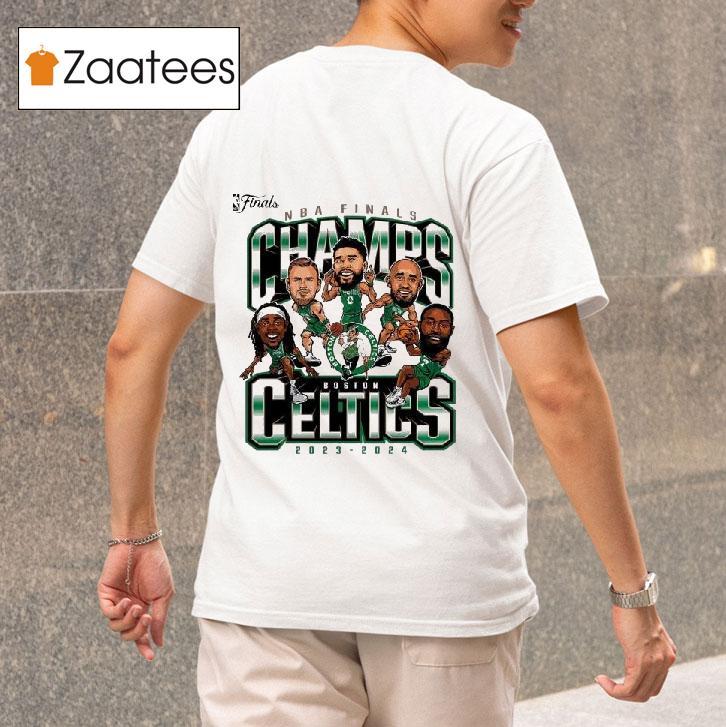 Boston Celtics  Nba Finals Champions Pull Up Jumper Caricature S Tshirt 