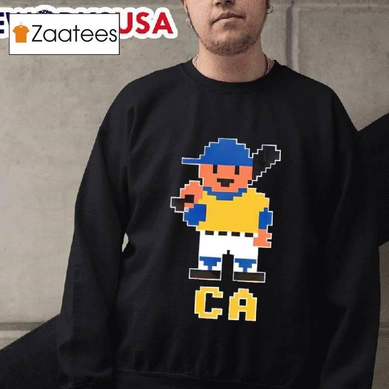 Cal State Fullerton Titans Baseball Player 8-bit Shirt