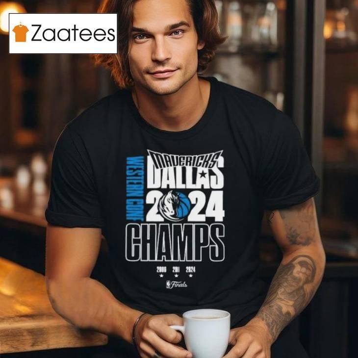 Dallas Mavericks 2024 Western Conference Champions 3x Shirt