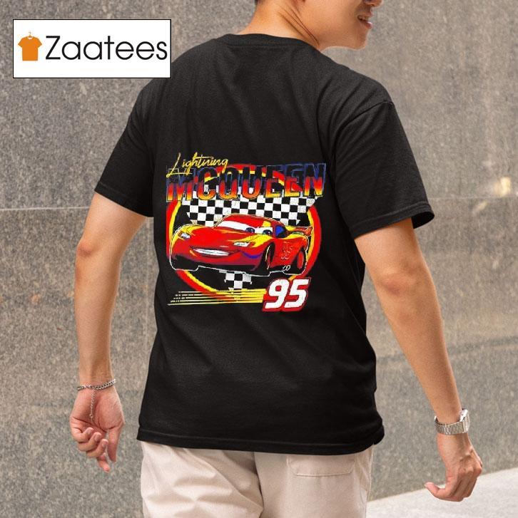 Disney Pixar Cars Lightning Mcqueen Vintage Tshirt 