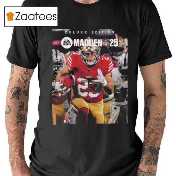 Ea Sports Madden Nfl 25 Deluxe Edition Cover Athlete Christian Mccaffrey From 49ers Classic T Shirt