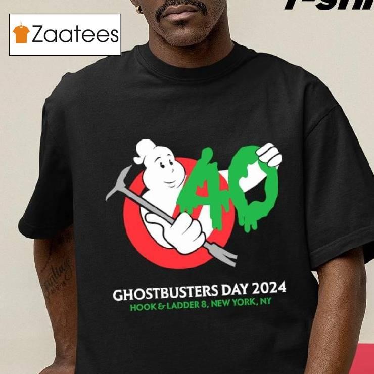 Ghostbusters Day 2024 40th Anniversary Hook And Ladder 8 Shirt