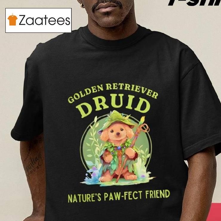 Golden Retriever Druid Nature's Paw-fect Friend Shirt
