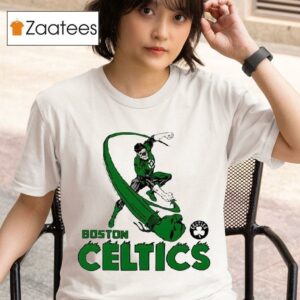 Green Lantern Boston Celtics Nba Cartoon Tshirt
