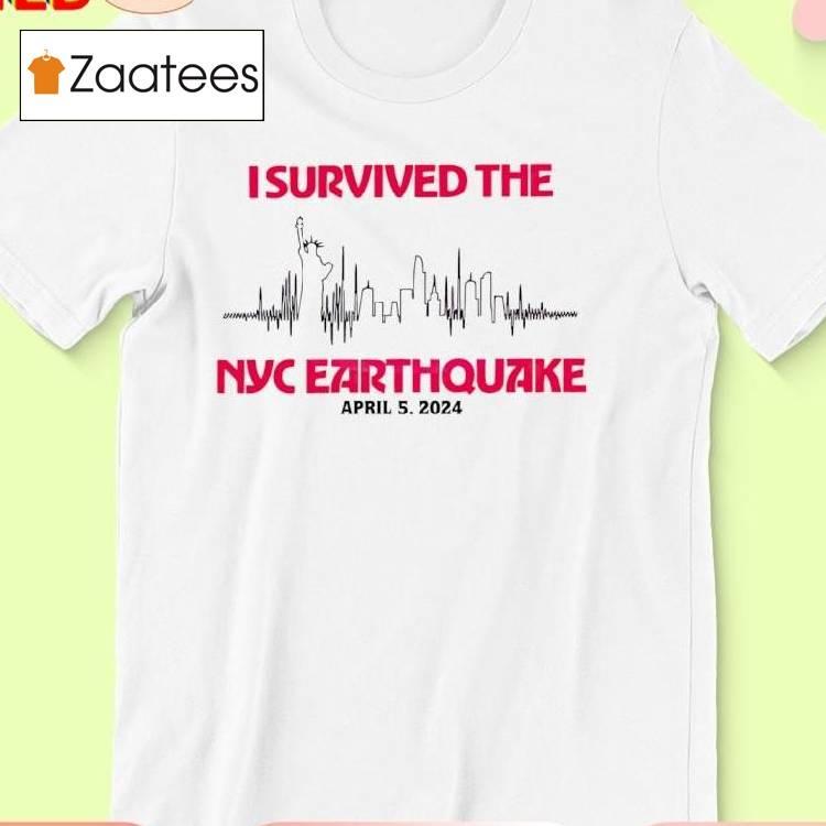 I Survived Nyc Earthquake Skyline Shirt