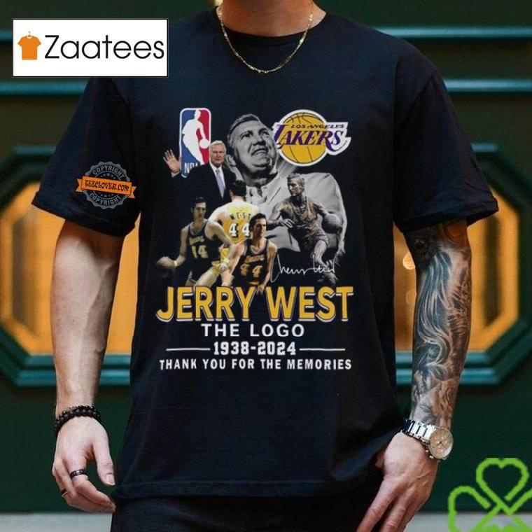 Jerry West The Logo 1938 2024 Thank You For The Memories T Shirt