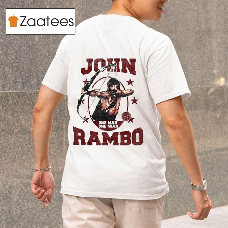 John Rambo One Man One War S Tshirt 