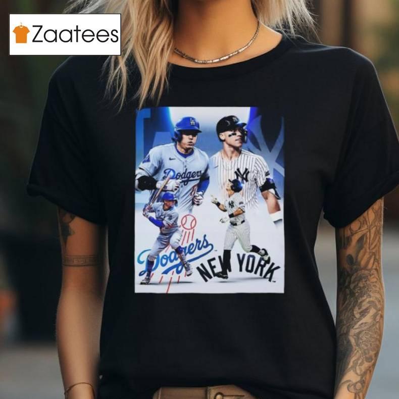 Los Angeles Dodgers Vs New York Yankees 2024 Game Dueling Shirt