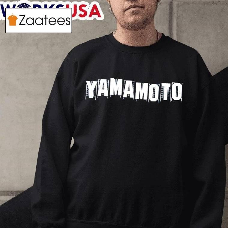 Los Angeles Dodgers Yoshinobu Yamamoto Ace Pose Signature Shirt