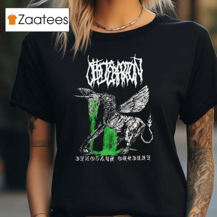 Obliteration Cenotaph Obscure (green Blood) T Shirt