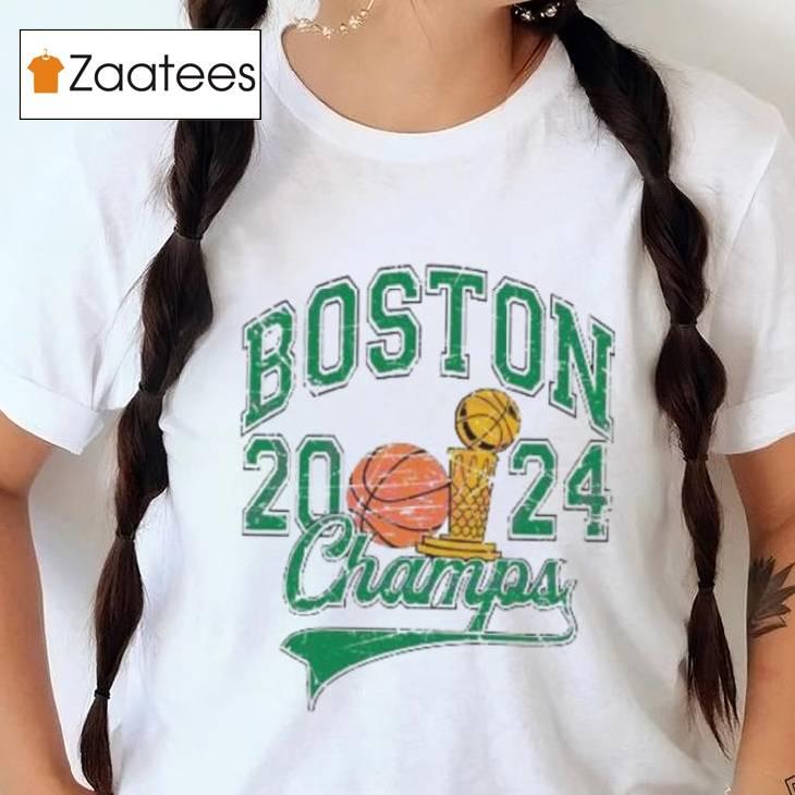 Retro Boston 2024 Champs Nba Basketball Shirt