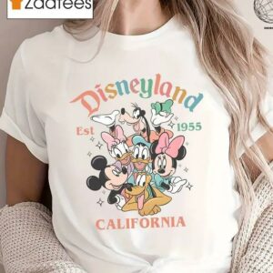 Retro Mickey And Friends Disneyland Est 1955 Shirt