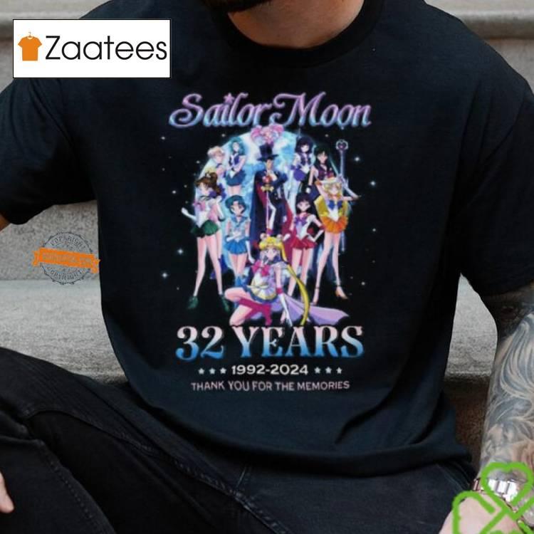 Sailor Moon 32 Years 1992 2024 Thank You For The Memories T Shirt