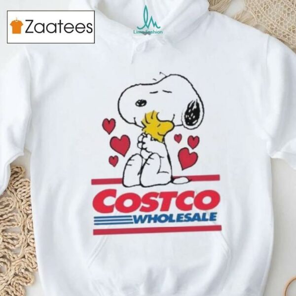Snoopy And Woodstock Loves Costco Wholesale Logo Shirt