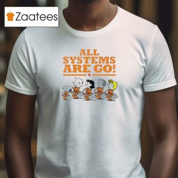 Snoopy Peanuts Nasa All Systems Are Go Tshirt