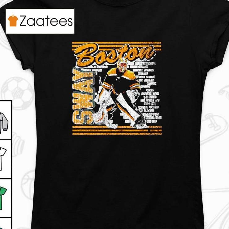 Swayman Boston Hockey Brick Wall Shirt