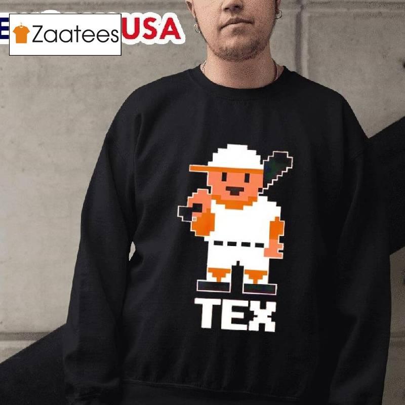 Texas Am Aggies Baseball Player 8-bit Shirt