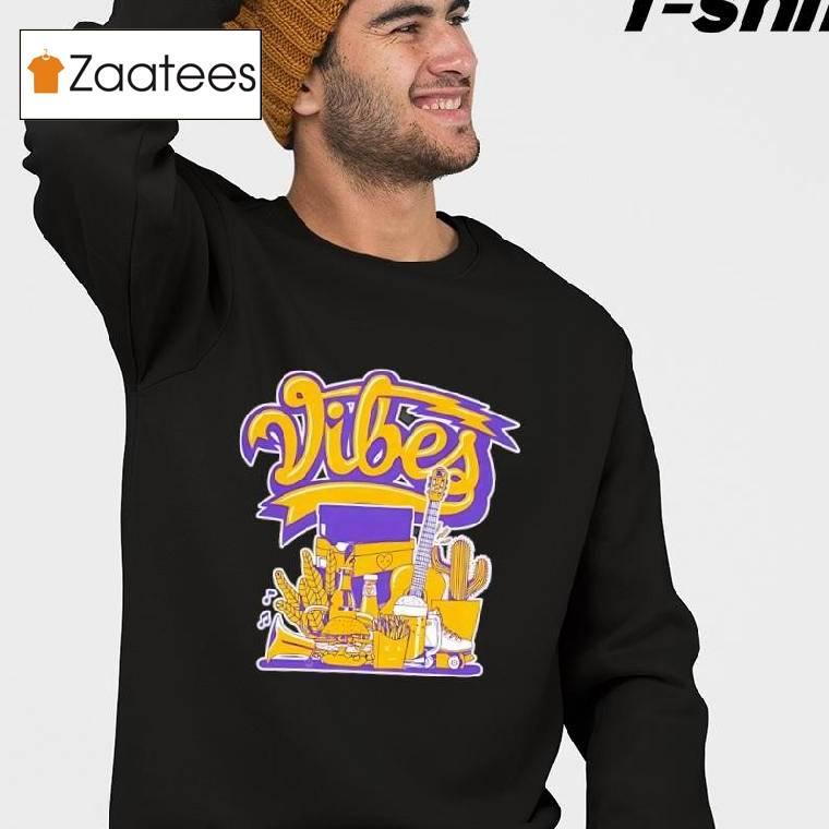 Vibe Court Purple University Gold Shirt