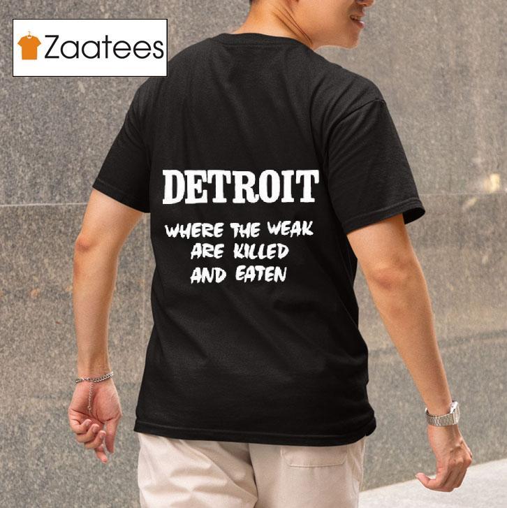 Zach Bryan Detroit Where The Weak Are Killed And Eaten S Tshirt 