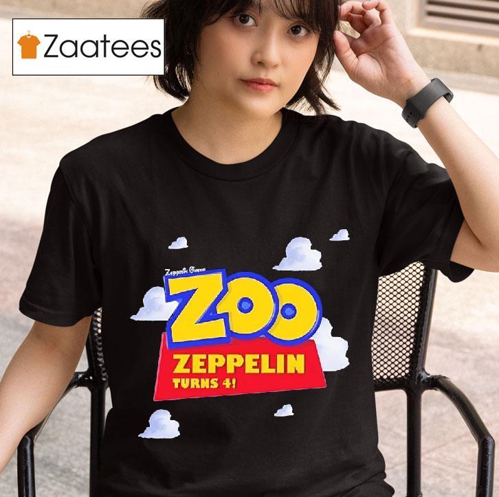 Zoo Zeppelin Turns Four Logo Tshirt 