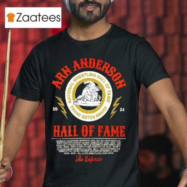 Arn Anderson Hall Of Fame National Wrestling Hall Of Fame Frank Gotch Award Tshirt