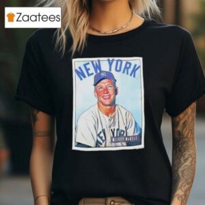 Mickey Mantle Smile New York Yankees Baseball Photo Shirt
